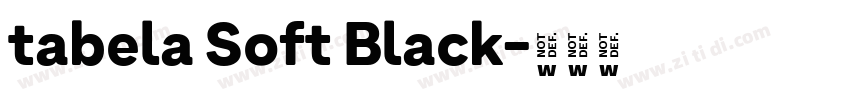 tabela Soft Black字体转换